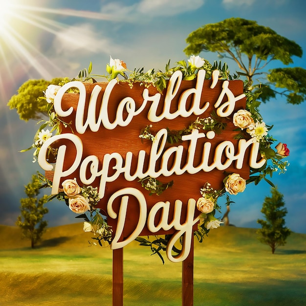 a poster of a world that says worlds day on it