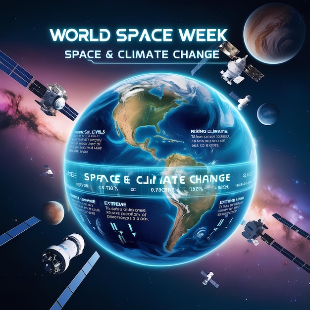 a poster for the world week and space mission