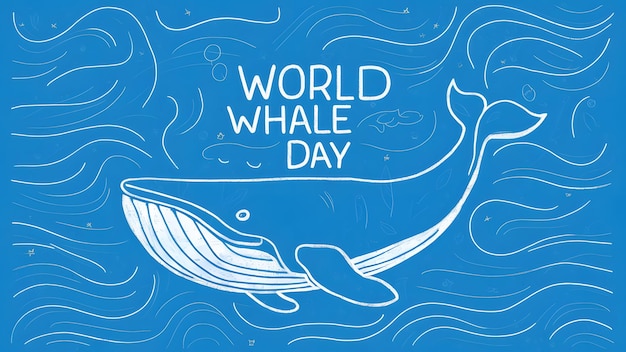 a poster for the world whales day