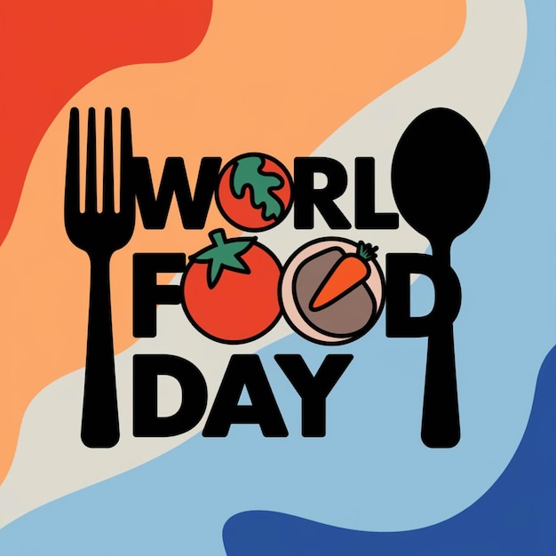 Photo a poster for the worlds food day