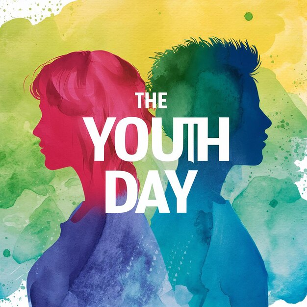 a poster for the young youth day with a colorful background