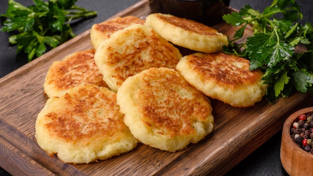 Potato Cakes Vegetable fritters latkes hash browns Vegetable pancakes