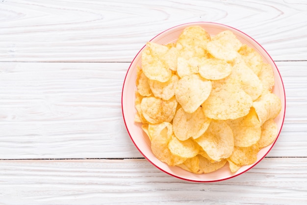 potato chips on plate