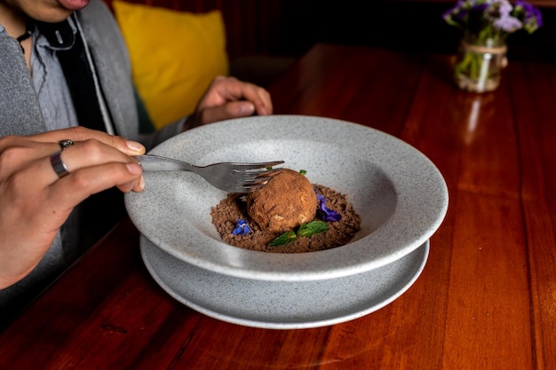 Potato dessert, typical dish of Peru.