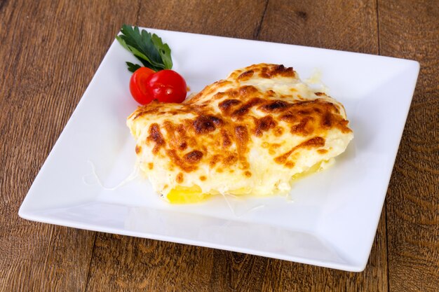 Potato graten with cheese