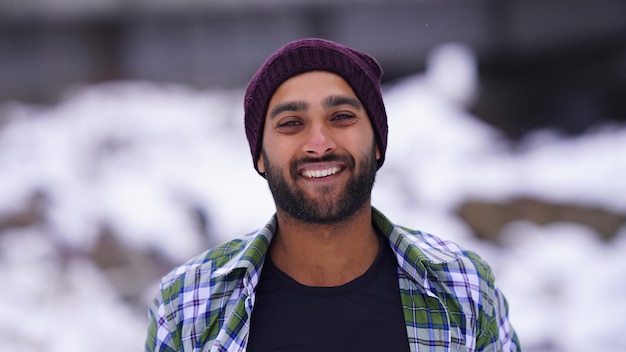 Potato for handsome Indian boy close up image