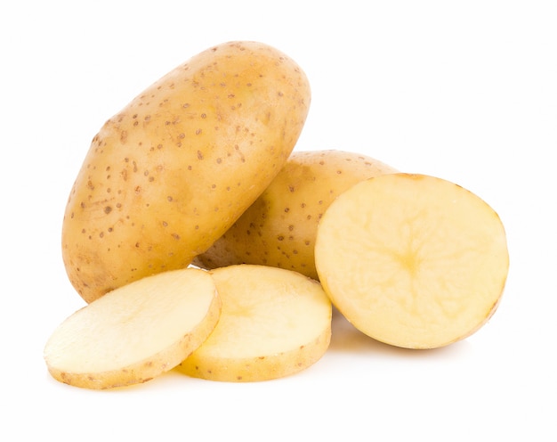 Potato isolated on white background