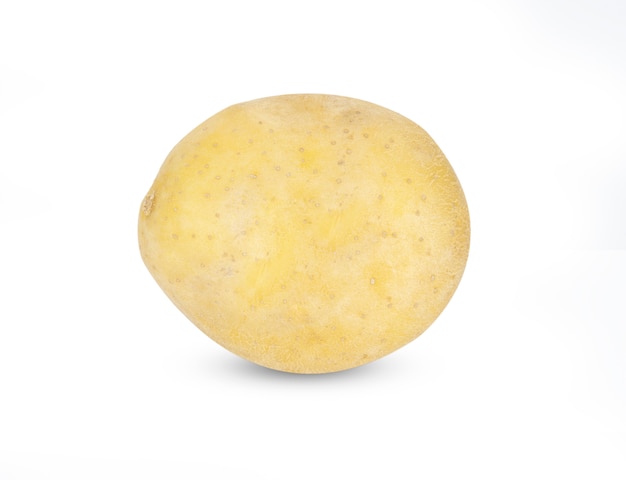 Potato isolated on white wall