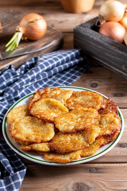 Potato pancakes Ukrainian pellet traditional dish