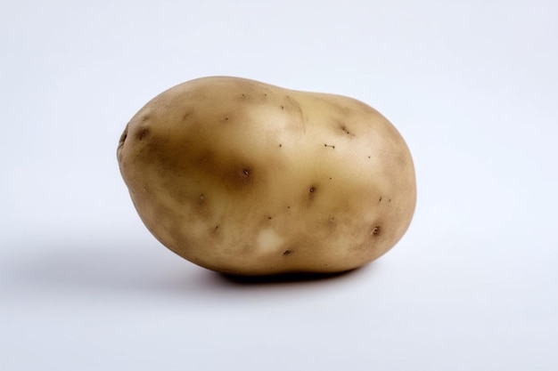 Potato On White Ai generative