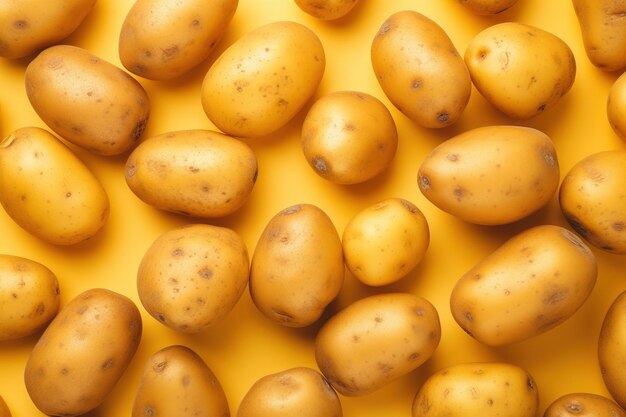 Potatoes background illustration Ai generative