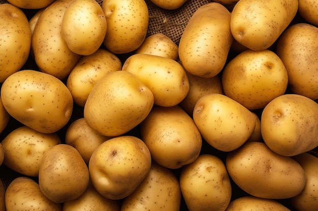 Potatoes background illustration Ai generative