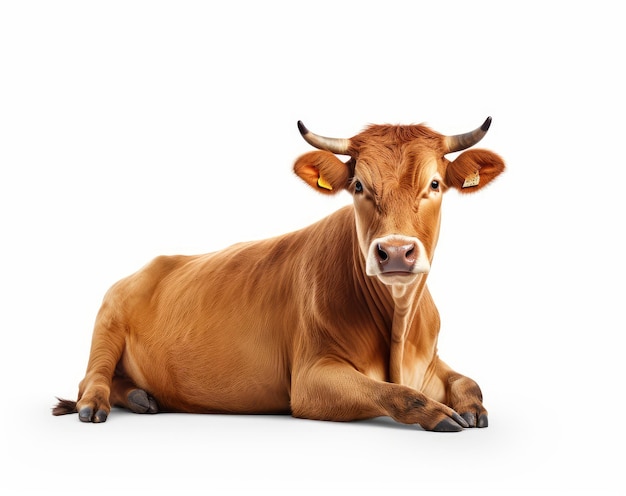 Potrait of brown cow