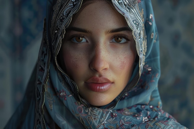 Potrait of a muslim woman