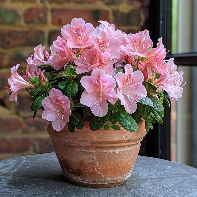 Photo a potted azalea