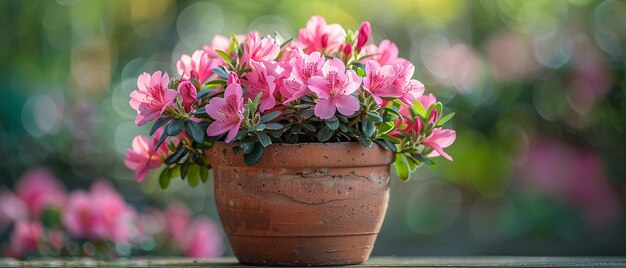 Photo a potted azalea