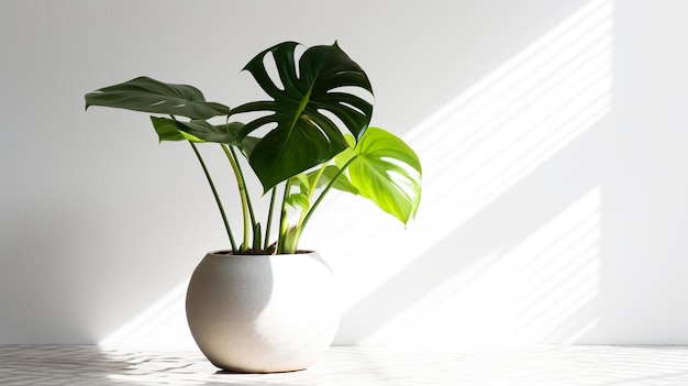 A potted plant sitting on top of a table generative ai image