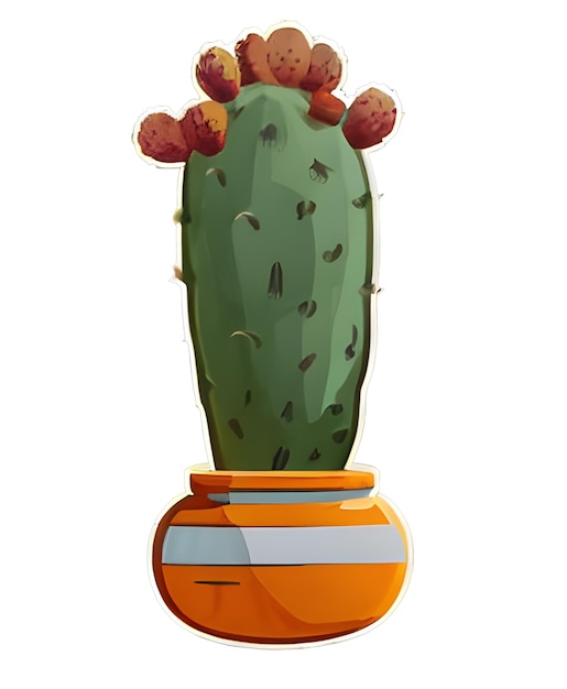 pottedcactussticker