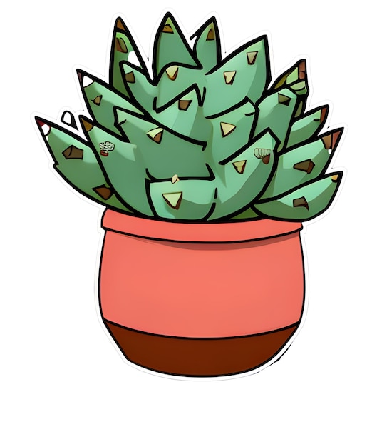 pottedcactussticker