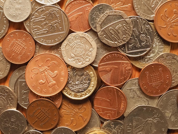 Pound coins United Kingdom currency