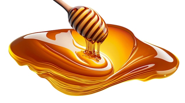 Pouring golden honey texture Healthy and natural delicious sweets Flow dripping yellow melted liquid Food background