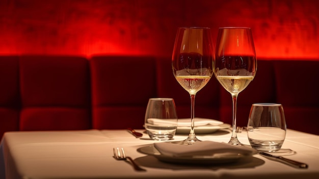 Pouring red wine into the glass against wooden background