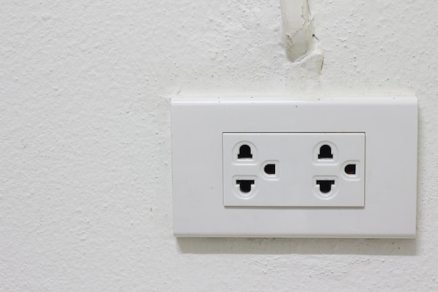 Power socket on the wall