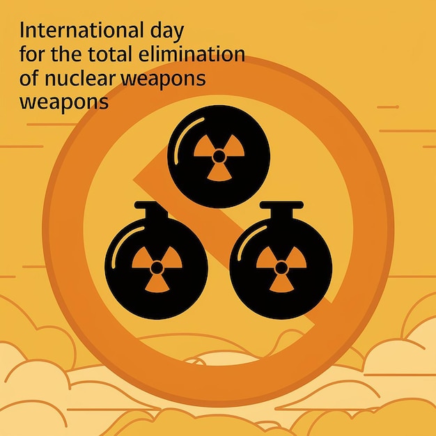 Photo a powerful anti nuclear weapon poster