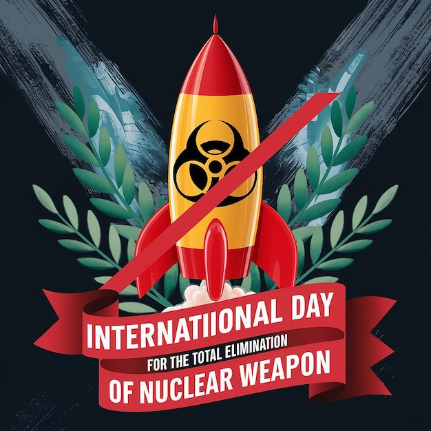 A powerful anti nuclear weapon poster