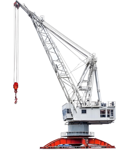 Photo powerful cranes in construction tower mobile and overhead cranes for heavy lifting and hoisting