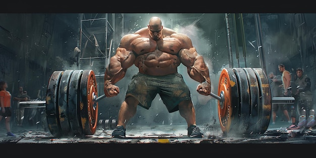 Powerful Powerlifting Moments Cinematic Natural Settings