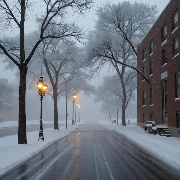 Photo powerful snow storm photos for meteorological use