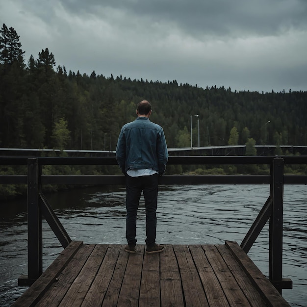 Powerful Unhappy Man Photos to Convey Sadness