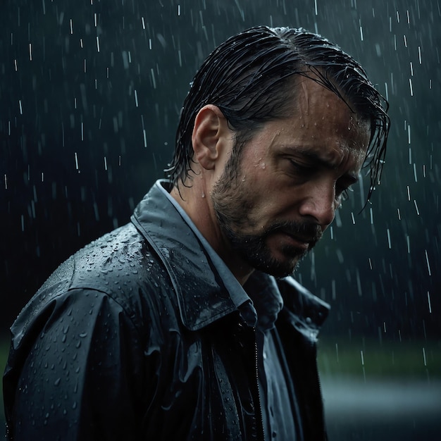 Powerful Unhappy Man Photos to Convey Sadness