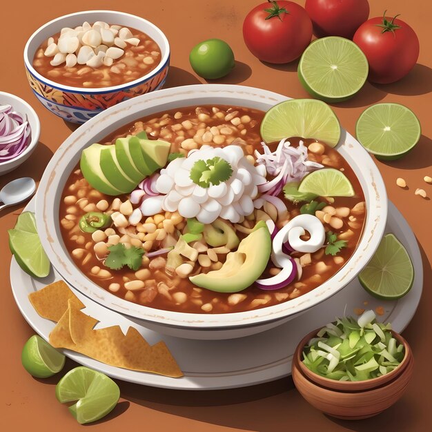 Photo pozole food image