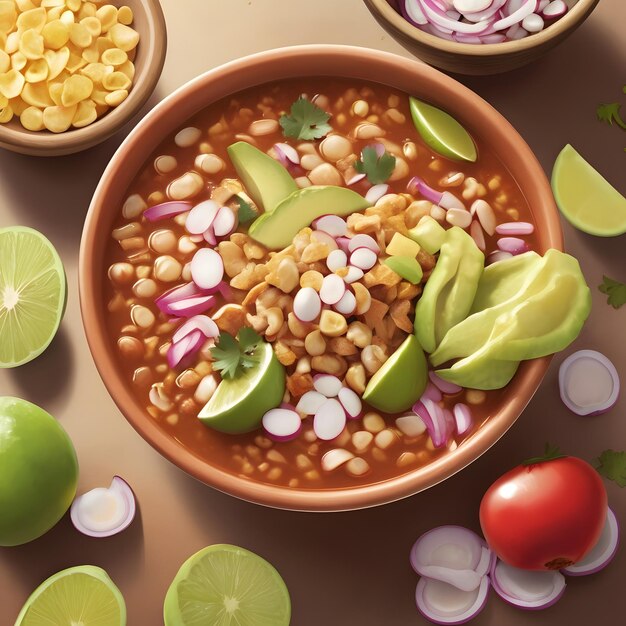 Photo pozole food image