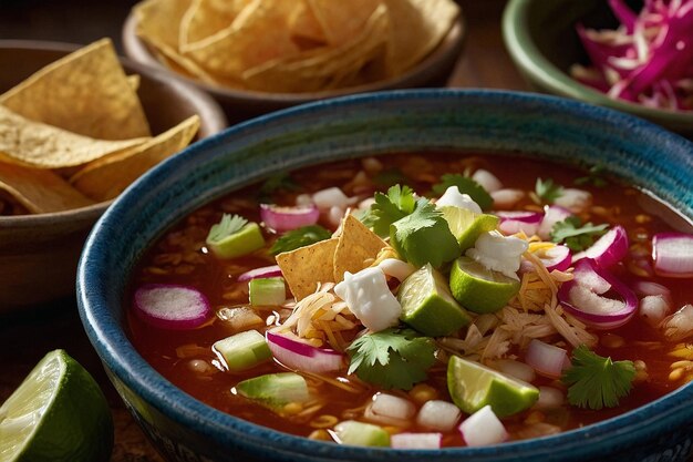 Pozole Garnishes Enhancing Flav