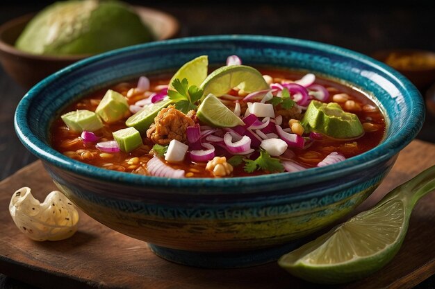 Pozole Presentation Culinar