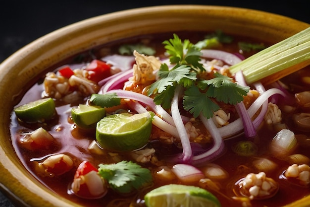 Pozole Simmering Aromatic Mexic