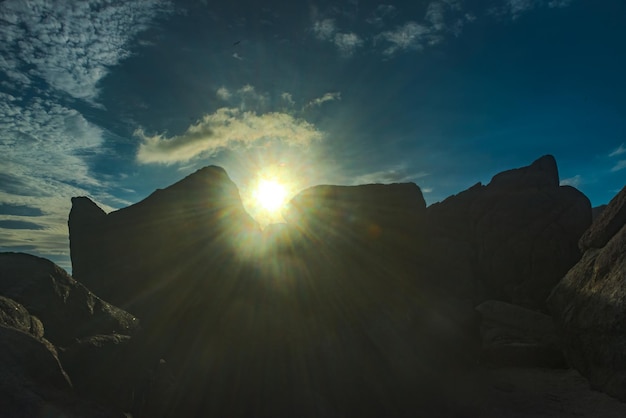 Praia da Armacao Santa Catarina Brazil famous for its rocky walls