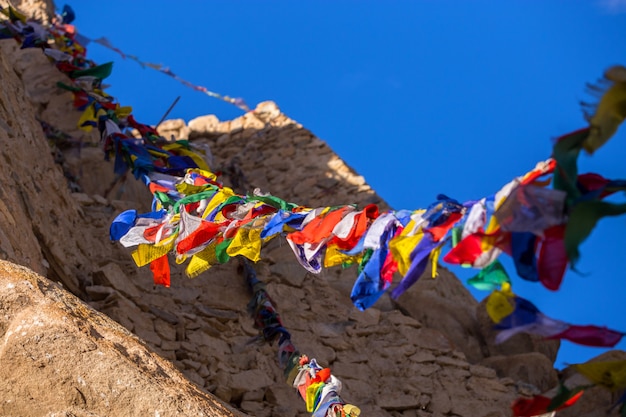 Prayer flag in Monastery at Leh 