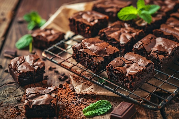 Photo precious brownies wire rack mint