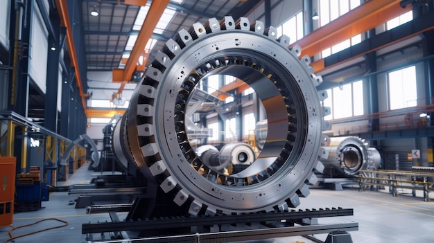 Precision engineering a massive gear mechanism at a modern industrial facility