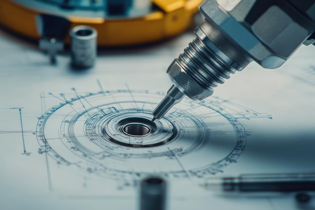 Photo precision mechanical engineering and design process