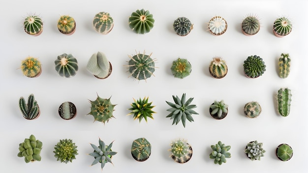 Precision Placed A Unique Collection of Miniature Cacti Showcasing Nature39s Simple Beauty