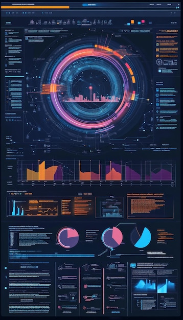 Photo predictive business kpi data technology dashboard