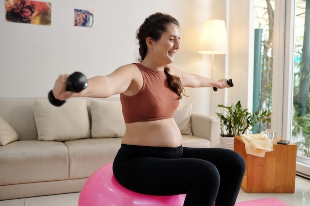 Pregnant Woman Doing Exercise