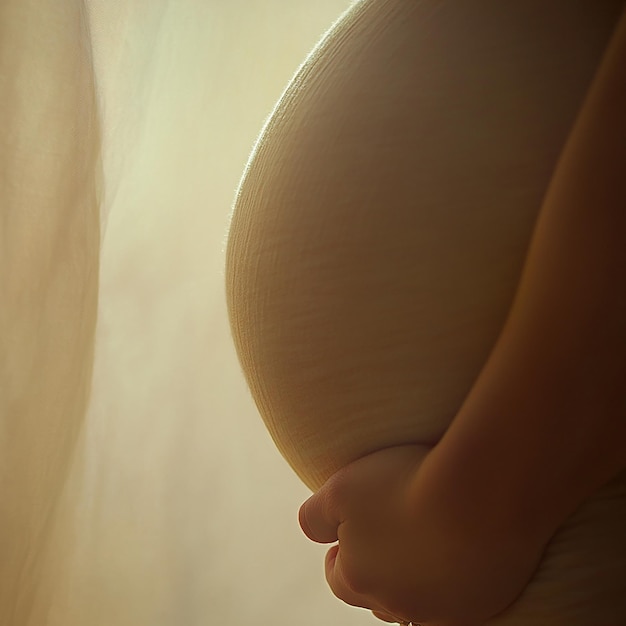 Pregnant Woman HyperRealistic Portrait