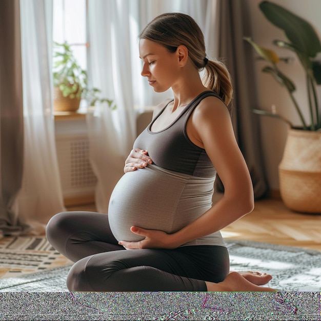 pregnant woman yoga for health