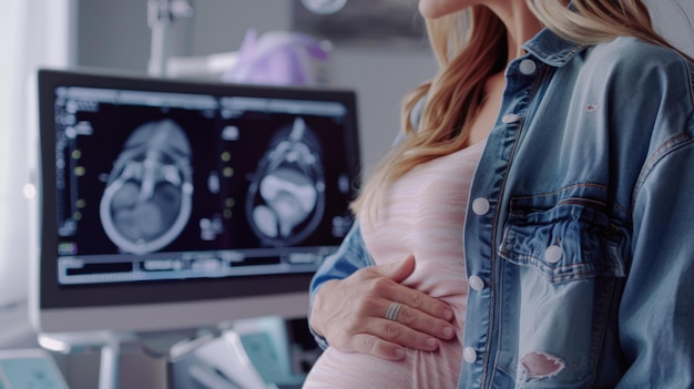 Pregnant women undergo examinations in hospitals with very sophisticated technology Generate AI